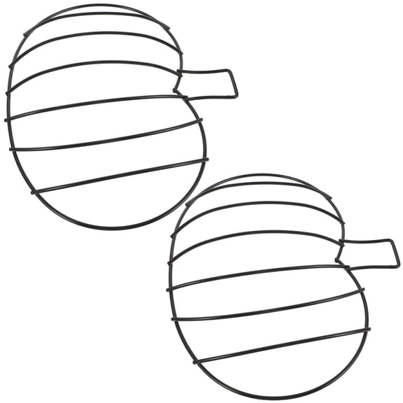 LOLIPPYY 2Pcs Wire Pumpkin Wreath Frame Black Decoration For Gardens