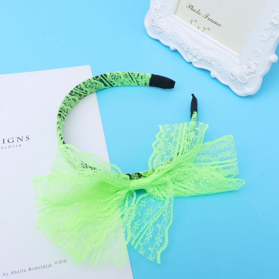 LOLIPPYY 2Pcs Woman Hair Accessory Lace Bow Knot Hair Wrap Lightweight Unique Design