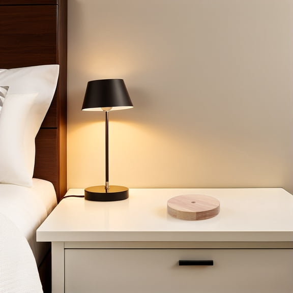 LOLIPPYY 2Pcs Wooden Lamp Base with Universal E27 E14 Socket Creative Design for DIY Lamp Projects