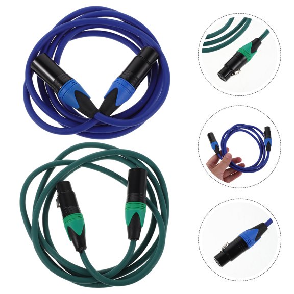 LOLIPPYY 2Pcs Xlr Audio Splitter Cable Male to Female for Studio Microphone and Speaker Connection