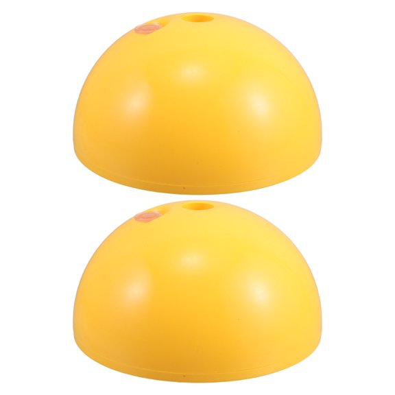 LOLIPPYY 2Pcs Soccer Training Pole Base Yellow with Water Fill Feature for Stability on Turf and Grass