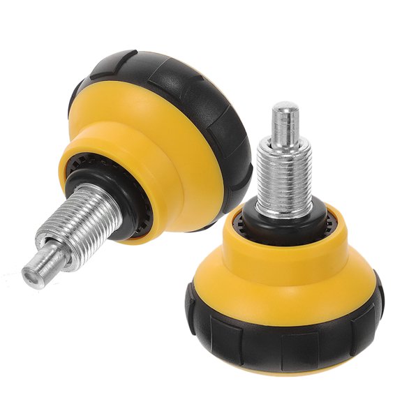LOLIPPYY 2Pcs Yellow Rotating Pull Pin Knob Replacement for Home Fitness Equipment Adjustment