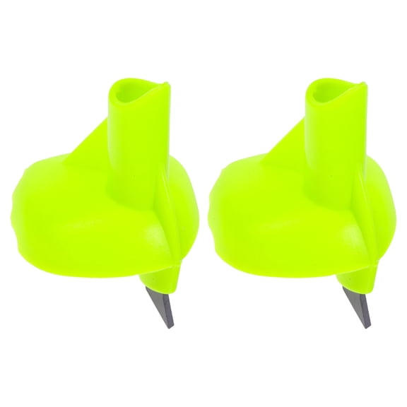 LOLIPPYY 2-Pack Yellow Ski Pole Tips with Carbide Ends for Hiking, Walking Sticks, and Outdoor Accessories