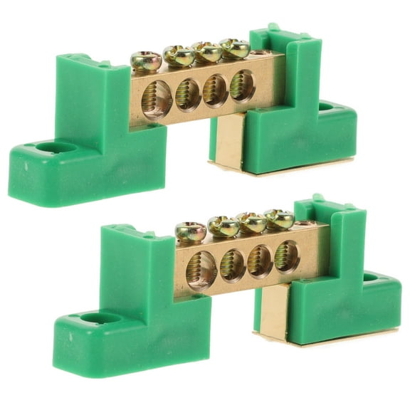 LOLIPPYY 2Set Ground Circuit Terminal Blocks Copper Wiring Terminals Multi Electrical Equipment DIY Projects