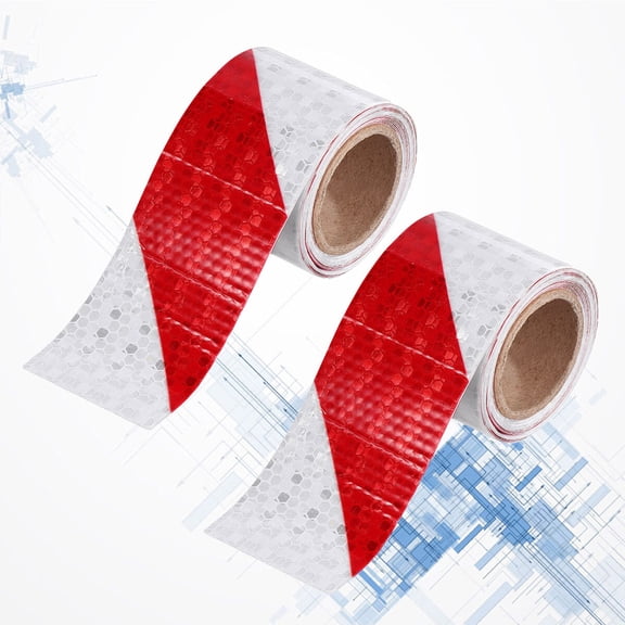 LOLIPPYY 2Set Safety Reflective Stickers Multi Twill Pattern Enhances Visibility Emergency Situations