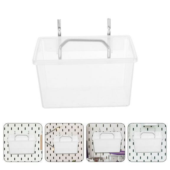 LOLIPPYY 2Sets Durable Peg Board Bins with Strong Bearing Capacity for Garage Organization