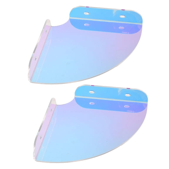 LOLIPPYY 2-Pack Fan Shaped Acrylic Floating Wall Shelves Corner Storage Rack for Bathroom Kitchen Living Room Space
