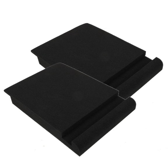 LOLIPPYY 2Sets Noise Isolation Pads Black Speaker Cushions for Superior Sound Quality and Vibration Absorption
