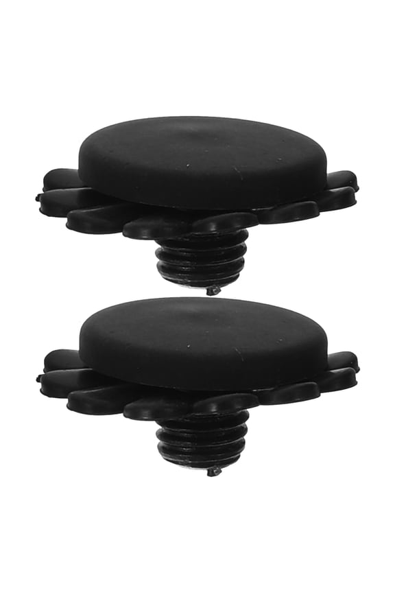 2Sets Professional Umbrella Tip Caps Black Compatible with Most Pole Handle Umbrellas