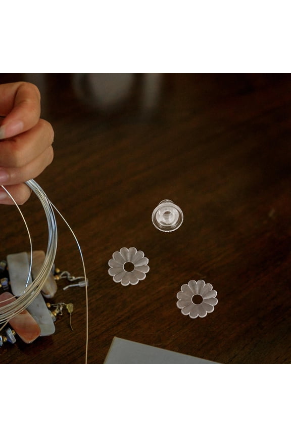 2Sets Replacement Transparent Umbrella Tops Caps with Easy Installation for Sun Umbrella Accessories