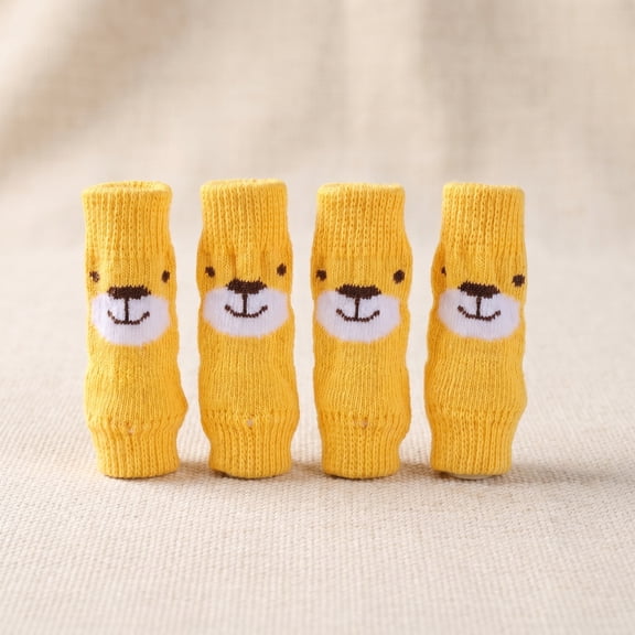 LOLIPPYY 2Sets Yellow Pet Leg Joint Protector Anti Slip Dog Leg Cover Accessories