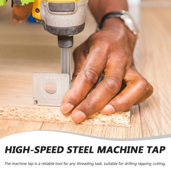 LOLIPPYY 2pcs 1/4 20 Tap Set High Speed Steel Spiral Point Taps for DIY Projects Multi Color 3 Flute