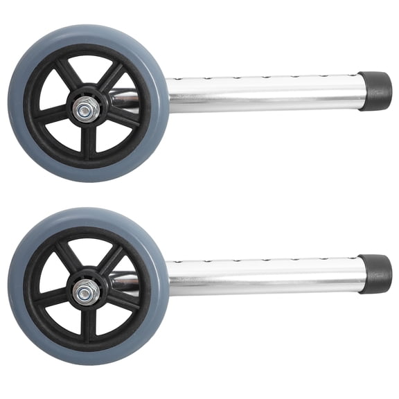 LOLIPPYY 2pcs Aluminum Wheel Caster Convenient Wheel Replacement Small Sturdy Wheels Universal Wheel Caster Wheels Parts Walker Supplies