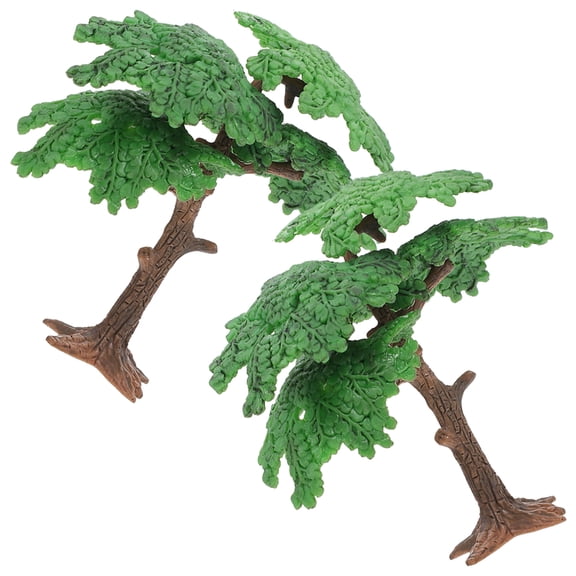 LOLIPPYY 2pcs Artificial Tree Craft Trees for Model Railway Plants Decoration