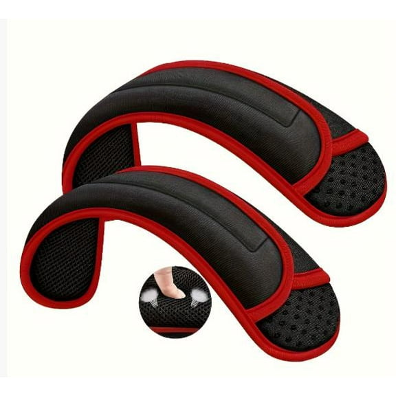 LOLIPPYY 2-Pack Bag Strap Pads - Thick, Breathable Shoulder Cushions for Backpacks, Messenger Bags, Crossbody Straps, and Belts - Comfortable &