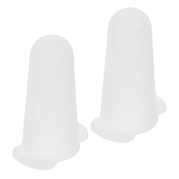 LOLIPPYY 2pcs Baking Piping Nozzle Protectors White Silicone Prevents Damage For Professional Bakers