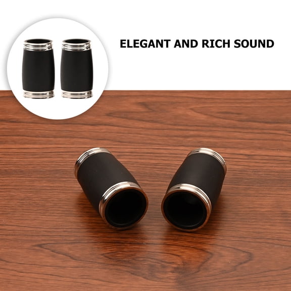LOLIPPYY 2pcs Black Clarinet Accessories Metal Replacement Part for Professionals