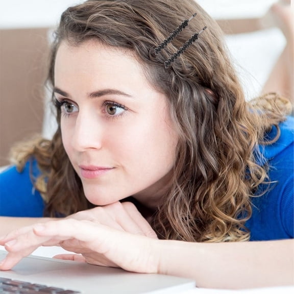 LOLIPPYY 2pcs Bobby Pins Alloy Hair Clip Secure Hold For Women Formal Event Accessories