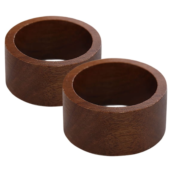 LOLIPPYY 2pcs Boho Napkin Rings Crafted From Wood For Rustic Wedding Dinner Tables