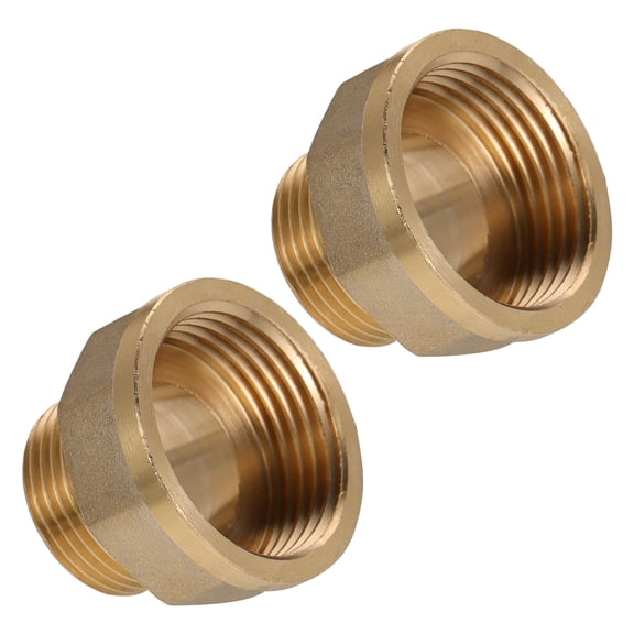 LOLIPPYY 2pcs Brass Reducer Coupler Golden for Water Tower Installation