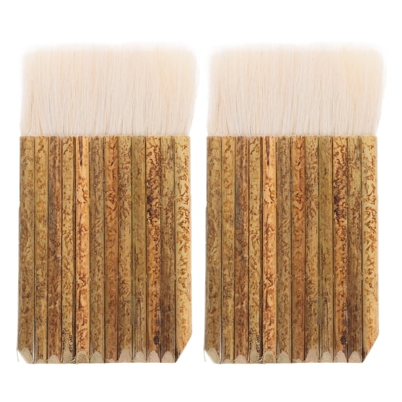 LOLIPPYY 2pcs Brushes with Handle Craft Paintbrush Glue Brush Wash Painting Brush Decor Painting Brush for Sketching Pottery Watercolor Oil Acrylic