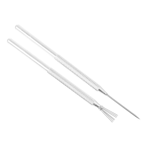 LOLIPPYY 2-Piece Clay Needle Tool Set for Pottery Carving, Sculpting, Detailing, and Texturing Clay Projects
