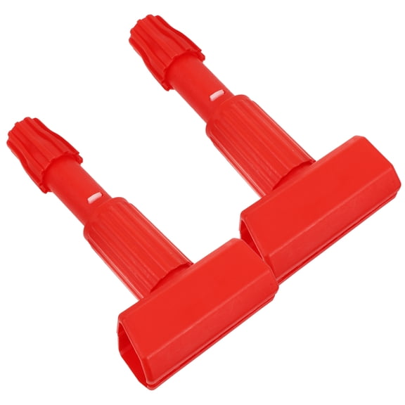 LOLIPPYY 2pcs Clip Mop Head Replacement Plastic Quick Head Change for Commercial Cleaning