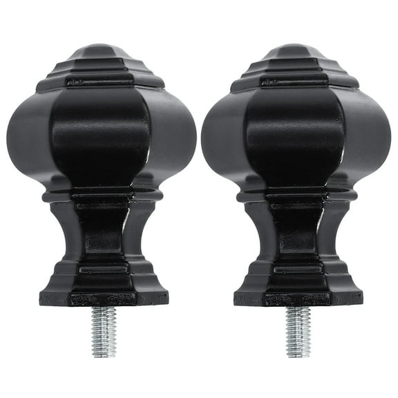 LOLIPPYY Set of 2 Elegant Curtain Rod Plugs and Accessories for Stylish Window Treatments