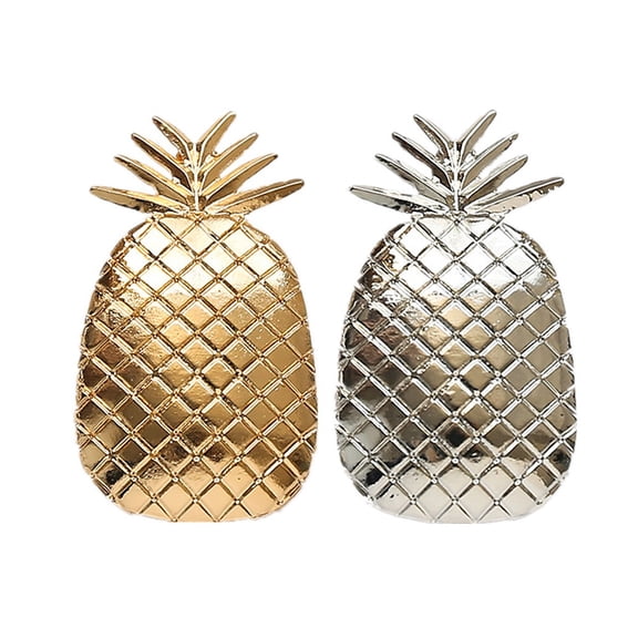 LOLIPPYY 2pcs Fashion Hair Pineapple Shape Women Lady Girls Hair Clips Alloy Hair Barrettes Hair Accessories Decorations (Golden+ )