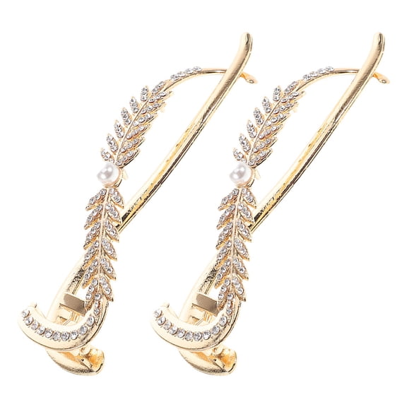 LOLIPPYY 2-Pack Stylish Rhinestone Hair Clips for Women, Secure Hold Accessories Perfect for Casual Outings and Everyday Wear