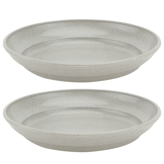 LOLIPPYY 2-Pack Flowerpot Drip Trays for Plants, Plant Saucer Base, Flower Container for Indoor and Outdoor Use