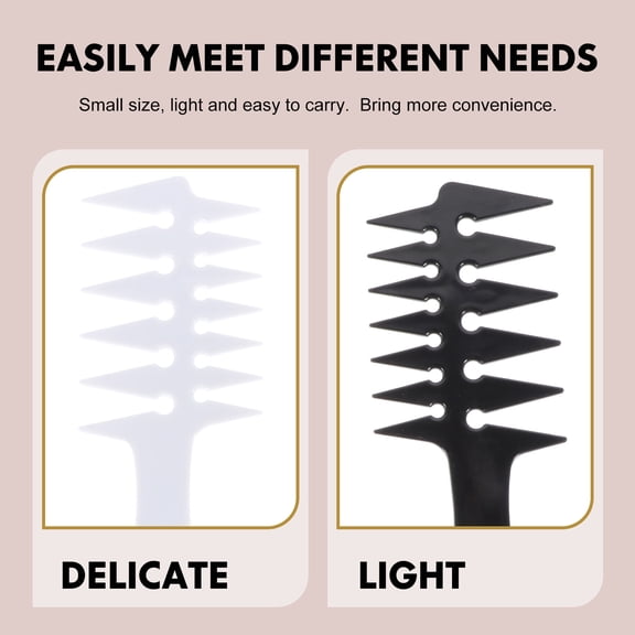 LOLIPPYY 2pcs Gentlemen Combs for Styling Hair with Wide Tooth Anti-static Home Use