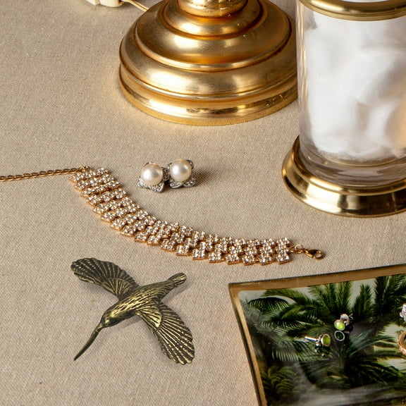 LOLIPPYY 2pcs Hammered Bird Figurine Brass Animal Statues Retro Home Decoration for Indoor Use