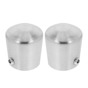 LOLIPPYY 2-Pack Handrail End Caps Kit, Brushed Finish Round Tube Accessories for Home Stair Railings, Easy to Install