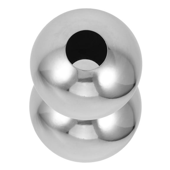 LOLIPPYY 2pcs Hollow Decorative Sphere Silver Mirror Gazings Ball for Home Decor