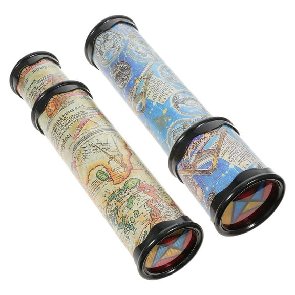 LOLIPPYY 2pcs Kaleidoscope Toys Funny Children Educational Toys Rotating Kaleidoscopes Random Color/Style
