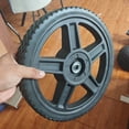 thumbnail image 1 of LOLIPPYY 2-Pack 12-Inch Heavy-Duty Lawn Mower Wheels with PVC Tires and PP Hubs, Universal Fit for Garden Tillers and Yard Carts, 12.7mm Bearing Hole, 1 of 7