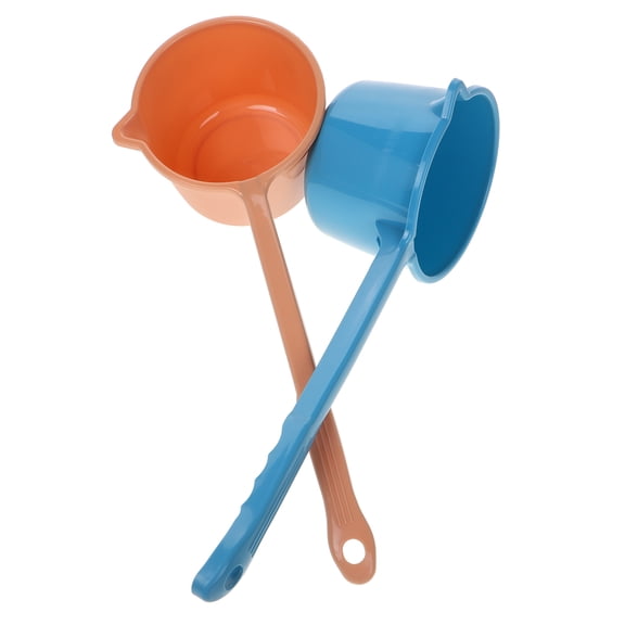 LOLIPPYY 2pcs Long Handle Water Ladle Ergonomic Long Handle For Gardening And Bathing