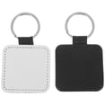 thumbnail image 1 of LOLIPPYY 2pcs Matching Heart Keychains Black PU DIY Keyring for Crafts and Sublimation 2.5x2.5 Inches, 1 of 8