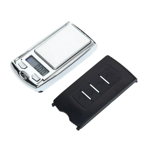 LOLIPPYY 2-Pack Mini Digital Kitchen Scales for Food, Coffee, Jewelry - Portable Car Key Shaped Pocket Electronic Weight Balance (No Batteries)