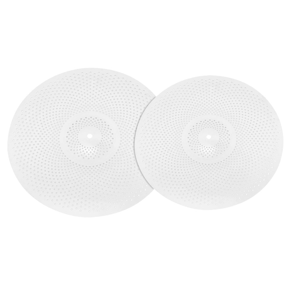 LOLIPPYY 2pcs Mute Cymbal Alloy Cymbals for Drums Practicing Musicians Studio Recording