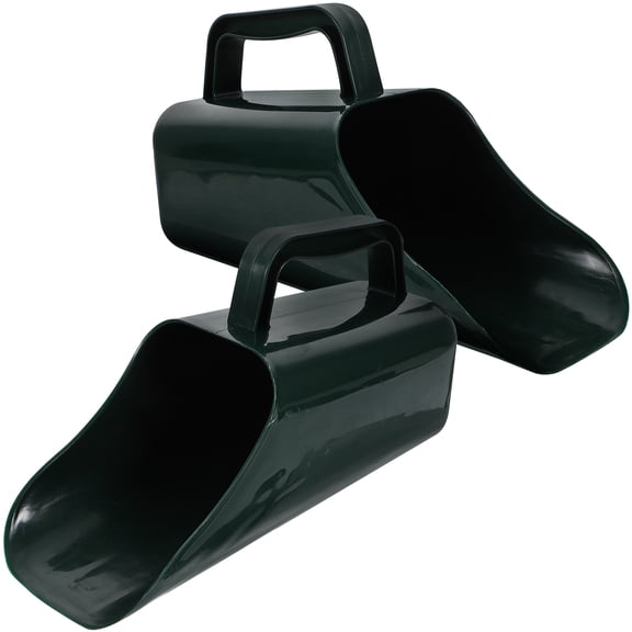 LOLIPPYY Set of 2 Multifunctional ABS Plastic Soil Scooping Shovels Bucket Tools for Gardening and Outdoor Use
