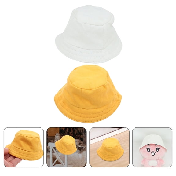 LOLIPPYY 2pcs Polyester Fishing Hat for Doll Decoration for Special Events and Holidays