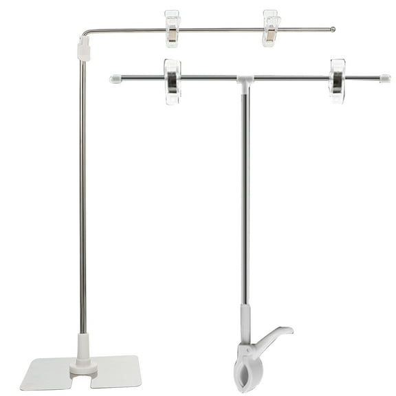LOLIPPYY 2-Pack Stainless Steel Retractable Poster Display Stands for Advertising, Trade Shows, Events, and Promotions