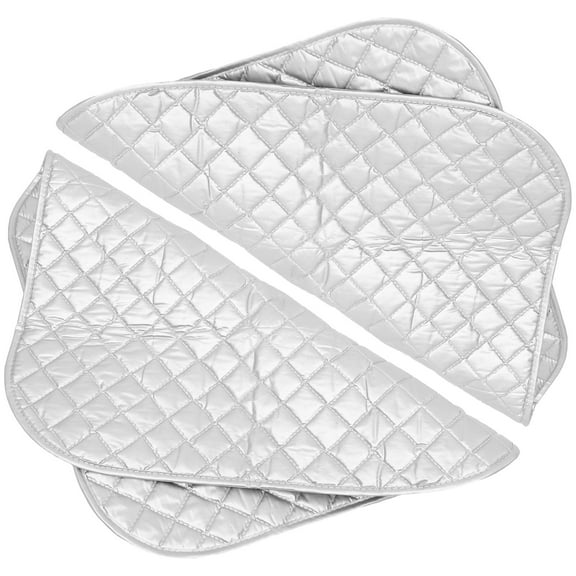 LOLIPPYY 2pcs Protective Ironing Pressing Pad Silver Rectangular High Temperature Resistant for Travel Use