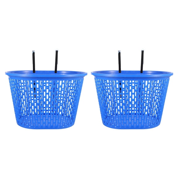 LOLIPPYY 2pcs Quick-release Bike Basket Large Capacity Plastic for Daily Use