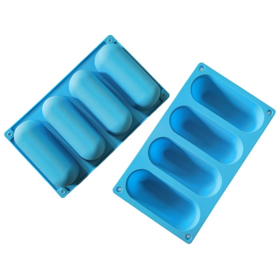 LOLIPPYY Set of 2 Rectangle Silicone Molds for Food and Bun Making at Home
