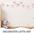 thumbnail image 1 of LOLIPPYY 2pcs Romantic Bow Garland: 2.5m Bowknot Banner For Birthday Backdrop - Pink Bowknot Pompom Hanging Garland Banner For Engagement, 1 of 7