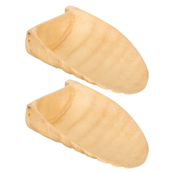 LOLIPPYY Set of 2 Wooden Root Serving Trays for Desktop - Decorative Fruit, Dessert, Appetizer, Bread, , Cutlery Organizer