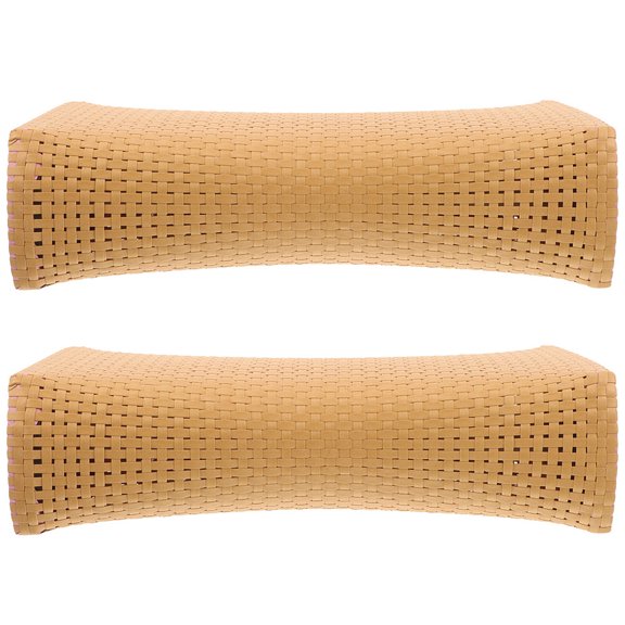 LOLIPPYY 2pcs Side Sleeping Pillow Sauna Neck Rest Light Yellow for Adults